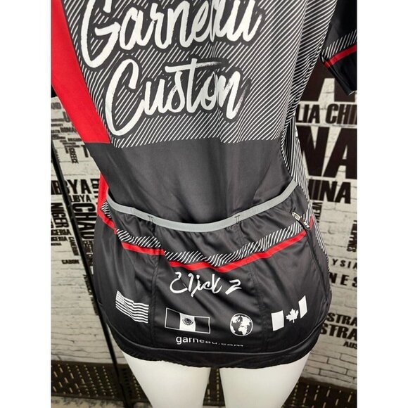 Louis Garneau XXL Logo Zip Front Triple Rear Pockets Half Sleeve Cycling Jersey - Picture 5 of 7